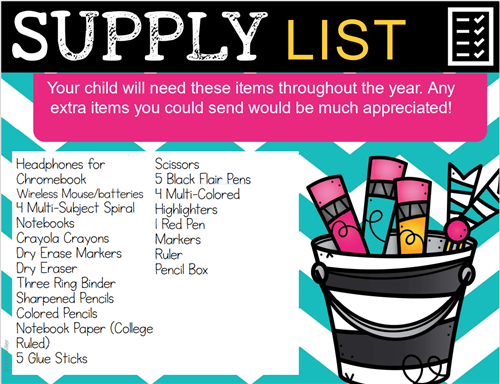 Supply List